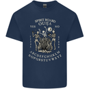 Ouija Spirit Board Halloween Demons Ghosts Mens Cotton T-Shirt Tee Top Navy Blue