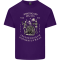 Ouija Spirit Board Halloween Demons Ghosts Mens Cotton T-Shirt Tee Top Purple