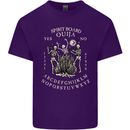 Ouija Spirit Board Halloween Demons Ghosts Mens Cotton T-Shirt Tee Top Purple