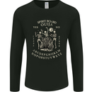 Ouija Spirit Board Halloween Demons Ghosts Mens Long Sleeve T-Shirt Black
