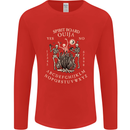 Ouija Spirit Board Halloween Demons Ghosts Mens Long Sleeve T-Shirt Red