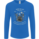 Ouija Spirit Board Halloween Demons Ghosts Mens Long Sleeve T-Shirt Royal Blue