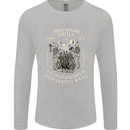 Ouija Spirit Board Halloween Demons Ghosts Mens Long Sleeve T-Shirt Sports Grey