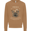 Ouija Spirit Board Halloween Demons Ghosts Mens Sweatshirt Jumper Caramel Latte