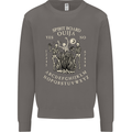 Ouija Spirit Board Halloween Demons Ghosts Mens Sweatshirt Jumper Charcoal