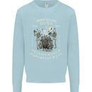 Ouija Spirit Board Halloween Demons Ghosts Mens Sweatshirt Jumper Light Blue