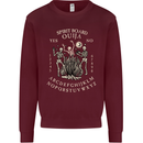 Ouija Spirit Board Halloween Demons Ghosts Mens Sweatshirt Jumper Maroon
