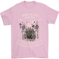Ouija Spirit Board Halloween Demons Ghosts Mens T-Shirt Cotton Gildan Light Pink