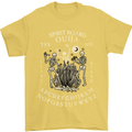 Ouija Spirit Board Halloween Demons Ghosts Mens T-Shirt Cotton Gildan Yellow