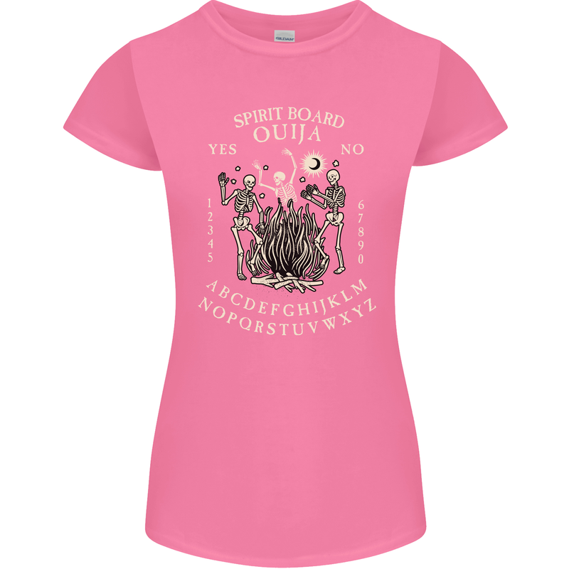 Ouija Spirit Board Halloween Demons Ghosts Womens Petite Cut T-Shirt Azalea