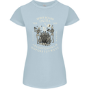 Ouija Spirit Board Halloween Demons Ghosts Womens Petite Cut T-Shirt Light Blue
