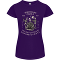 Ouija Spirit Board Halloween Demons Ghosts Womens Petite Cut T-Shirt Purple