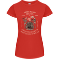 Ouija Spirit Board Halloween Demons Ghosts Womens Petite Cut T-Shirt Red