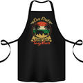 Our First Fathers Day Funny Bear Cub Cotton Apron 100% Organic Black