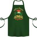 Our First Fathers Day Funny Bear Cub Cotton Apron 100% Organic Forest Green