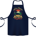 Our First Fathers Day Funny Bear Cub Cotton Apron 100% Organic Navy Blue