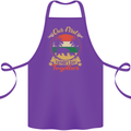 Our First Fathers Day Funny Bear Cub Cotton Apron 100% Organic Purple