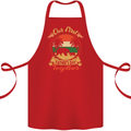 Our First Fathers Day Funny Bear Cub Cotton Apron 100% Organic Red