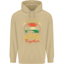 Our First Fathers Day Funny Bear Cub Mens 80% Cotton Hoodie Sand