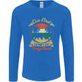 Our First Fathers Day Funny Bear Cub Mens Long Sleeve T-Shirt Royal Blue