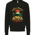 Our First Fathers Day Funny Bear Cub Mens Sweatshirt Jumper Black