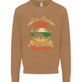 Our First Fathers Day Funny Bear Cub Mens Sweatshirt Jumper Caramel Latte