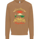 Our First Fathers Day Funny Bear Cub Mens Sweatshirt Jumper Caramel Latte