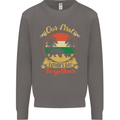 Our First Fathers Day Funny Bear Cub Mens Sweatshirt Jumper Charcoal