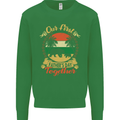Our First Fathers Day Funny Bear Cub Mens Sweatshirt Jumper Irish Green