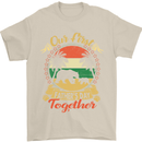 Our First Fathers Day Funny Bear Cub Mens T-Shirt Cotton Gildan Sand