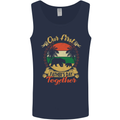 Our First Fathers Day Funny Bear Cub Mens Vest Tank Top Navy Blue
