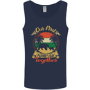 Our First Fathers Day Funny Bear Cub Mens Vest Tank Top Navy Blue