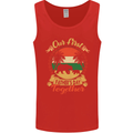 Our First Fathers Day Funny Bear Cub Mens Vest Tank Top Red