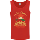 Our First Fathers Day Funny Bear Cub Mens Vest Tank Top Red