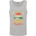 Our First Fathers Day Funny Bear Cub Mens Vest Tank Top Sports Grey