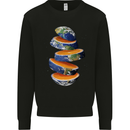 Our Orange Planet Earth Kids Sweatshirt Jumper Black