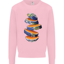 Our Orange Planet Earth Kids Sweatshirt Jumper Light Pink