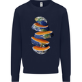 Our Orange Planet Earth Kids Sweatshirt Jumper Navy Blue