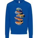 Our Orange Planet Earth Kids Sweatshirt Jumper Royal Blue