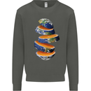Our Orange Planet Earth Kids Sweatshirt Jumper Storm Grey