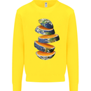Our Orange Planet Earth Kids Sweatshirt Jumper Yellow