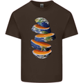 Our Orange Planet Earth Kids T-Shirt Childrens Chocolate