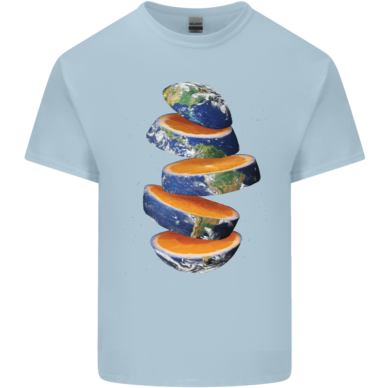 Our Orange Planet Earth Kids T-Shirt Childrens Light Blue
