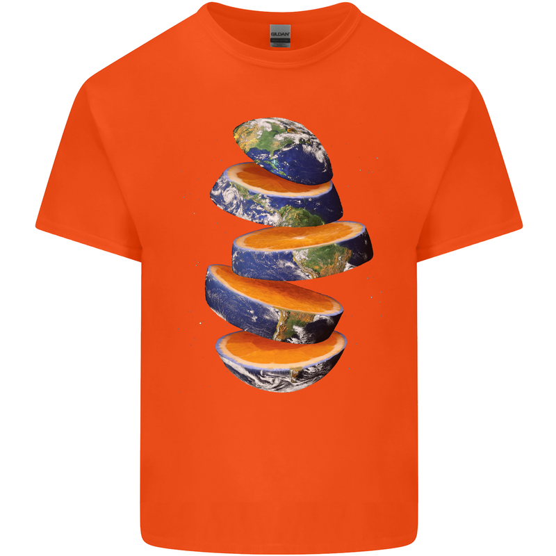 Our Orange Planet Earth Kids T-Shirt Childrens Orange