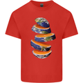 Our Orange Planet Earth Kids T-Shirt Childrens Red