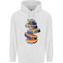 Our Orange Planet Earth Mens 80% Cotton Hoodie White