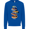 Our Orange Planet Earth Mens Sweatshirt Jumper Royal Blue
