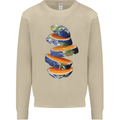 Our Orange Planet Earth Mens Sweatshirt Jumper Sand