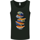 Our Orange Planet Earth Mens Vest Tank Top Black