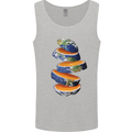 Our Orange Planet Earth Mens Vest Tank Top Sports Grey